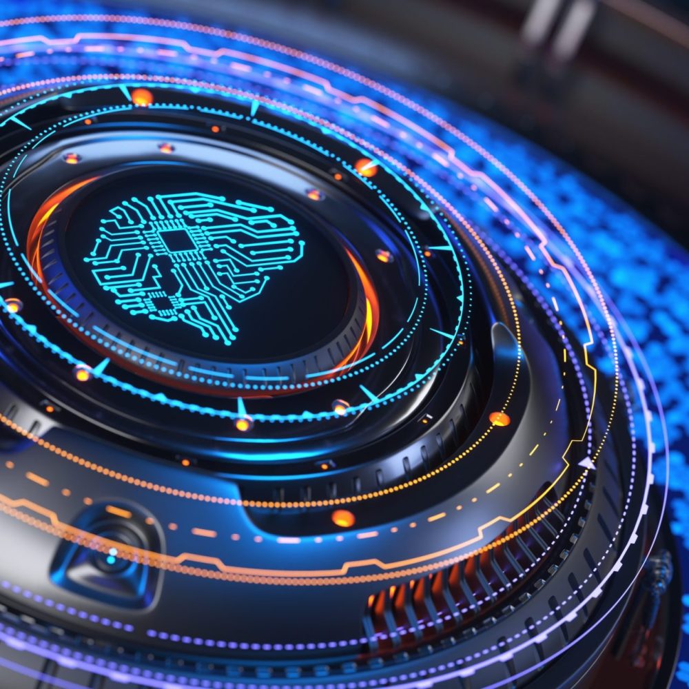 Artificial intelligence concept — AI processor unit